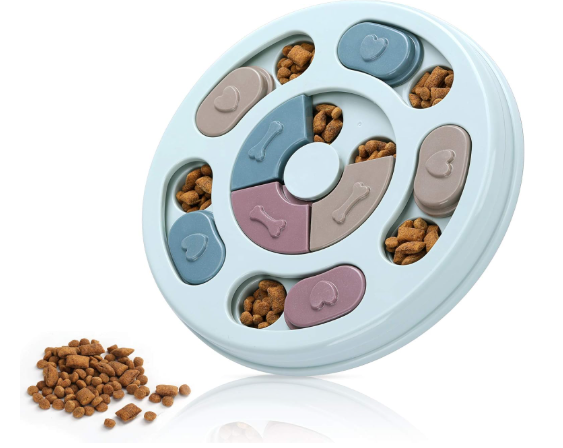 Dog Puzzle,Dogs Food Toys for IQ Training & Mental Enrichment,Dog Treat Puzzle(Blue)