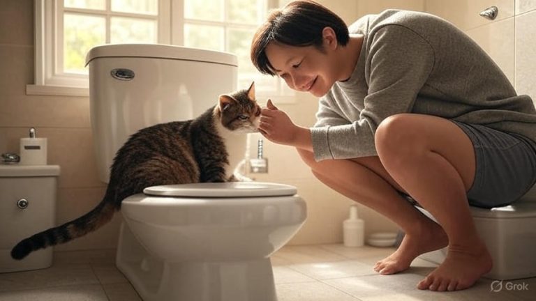 How to Teach Your Cat to Use the Toilet?