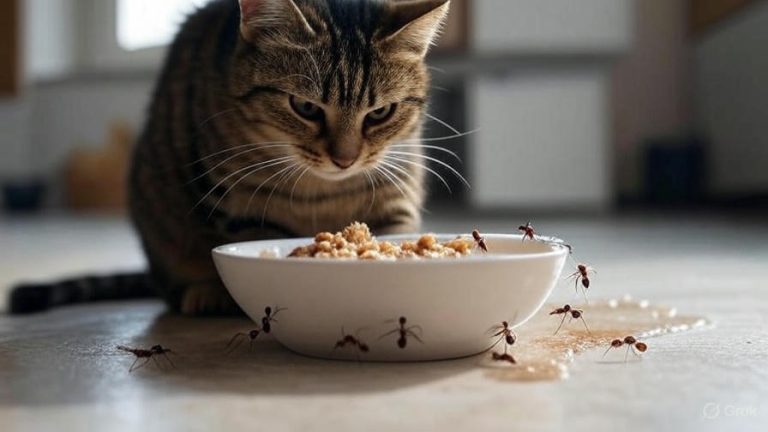 How to Keep Ants Out of Your Cat's Food?