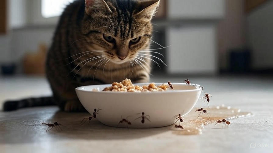How to Keep Ants Out of Your Cat's Food?