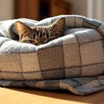 How to Make a Cat Bed Out of a Blanket?