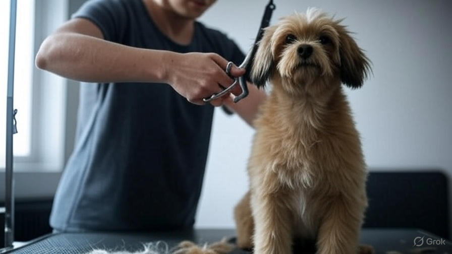 How to Trim Dog Hair with Scissors?