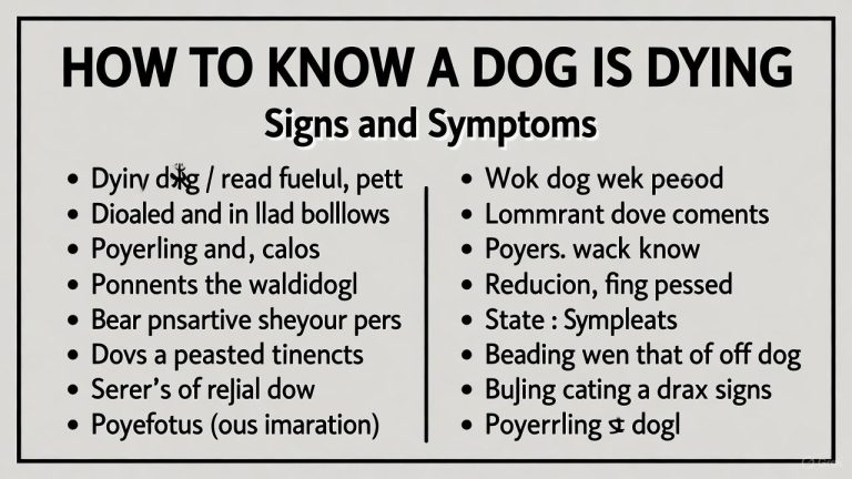 How to Know Your Dog is Dying?