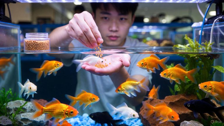 how to feed goldfish
