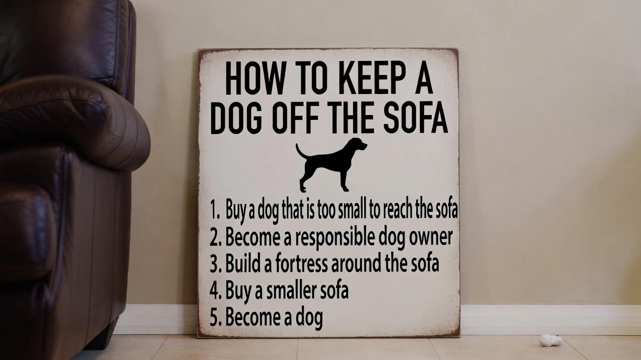 How to Keep a Dog Off the Sofa