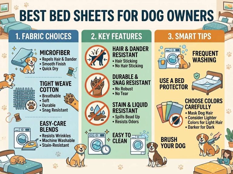 Best Bed Sheets for Dog Owners