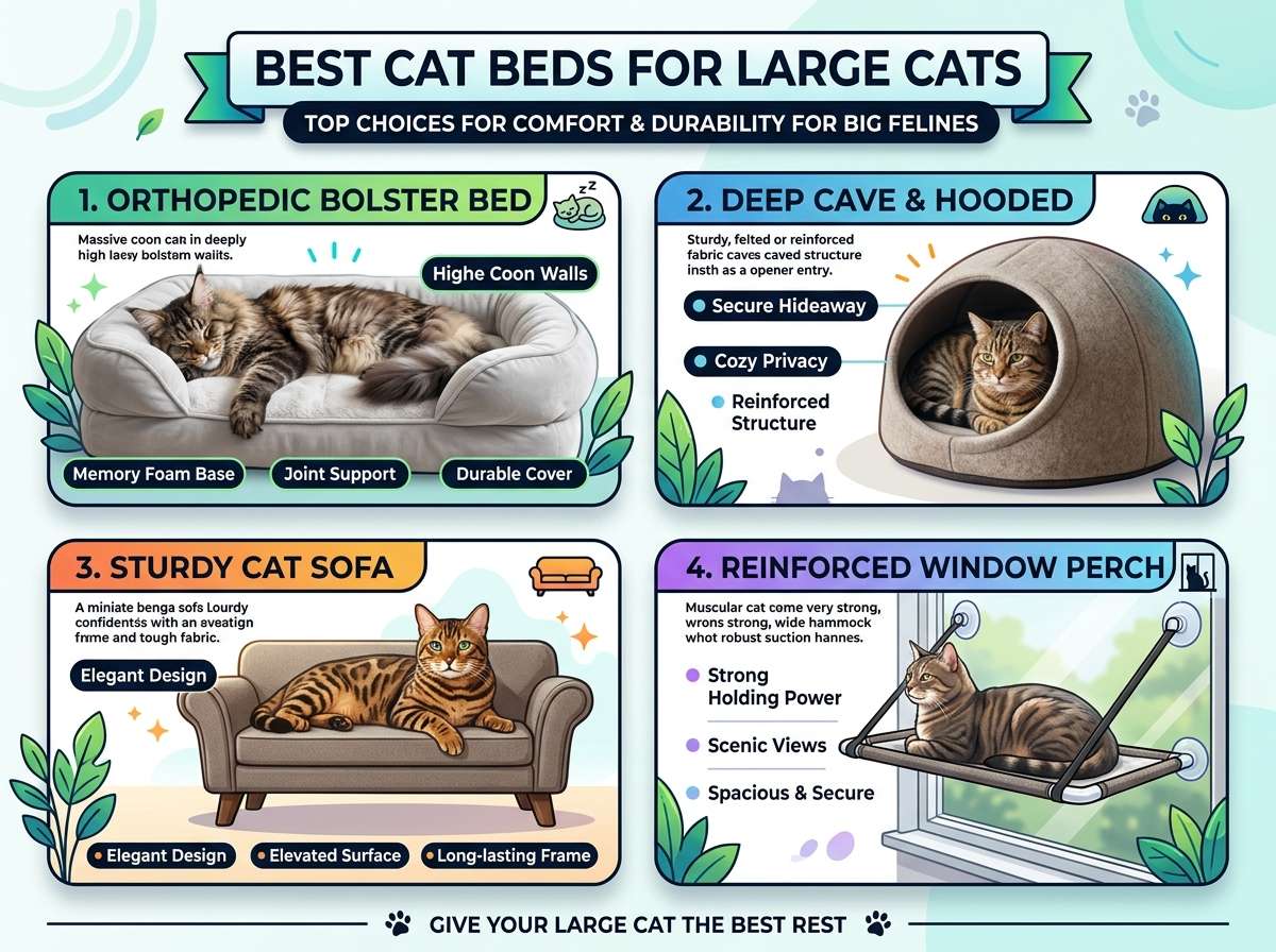 Best Cat Beds for Large Cats