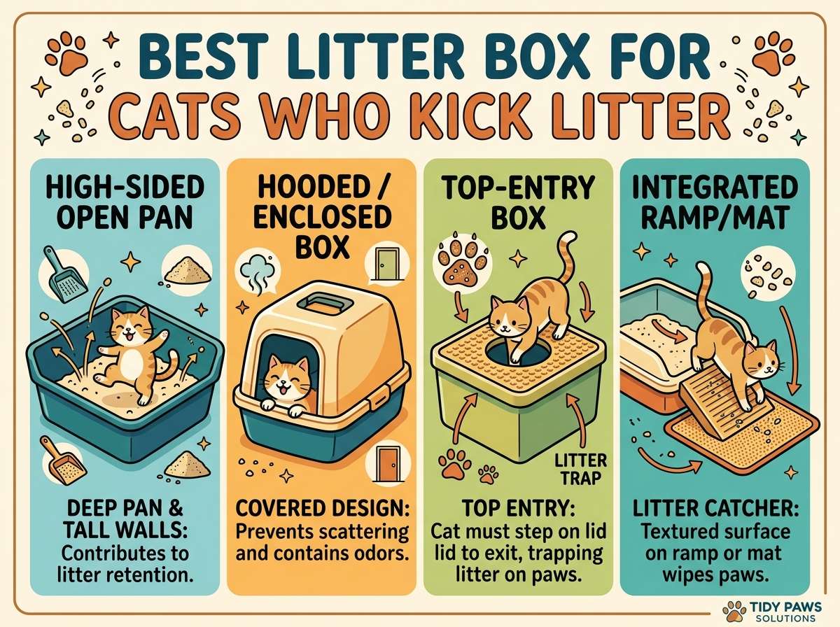 Best Litter Box for Cats Who Kick Litter
