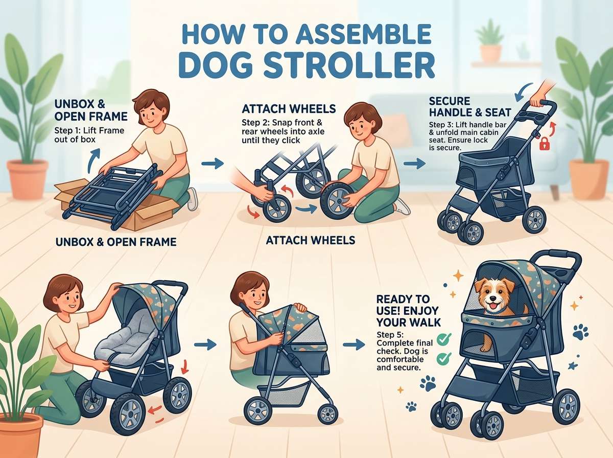 How to Assemble a Dog Stroller