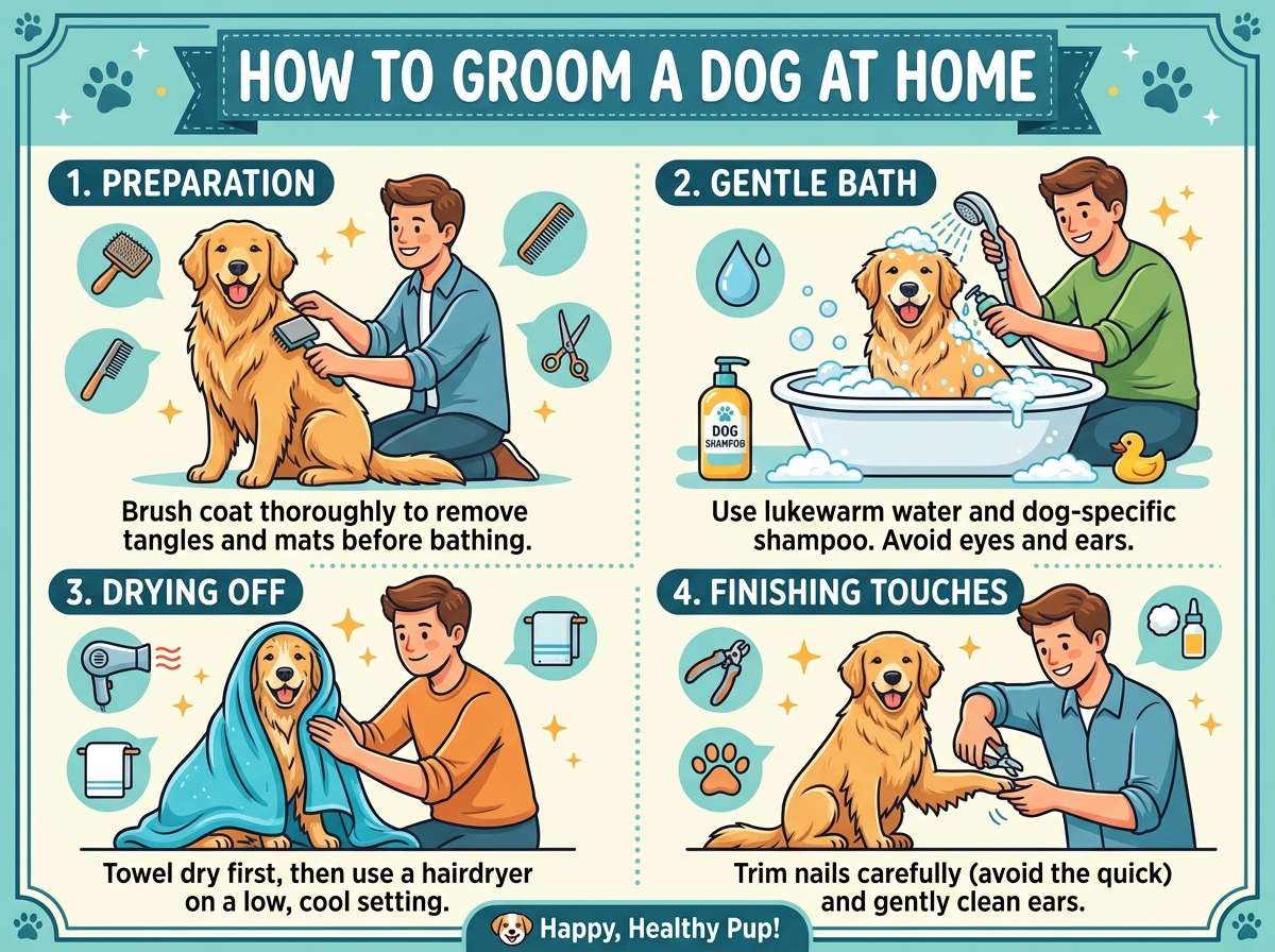 How to Groom a Dog at Home