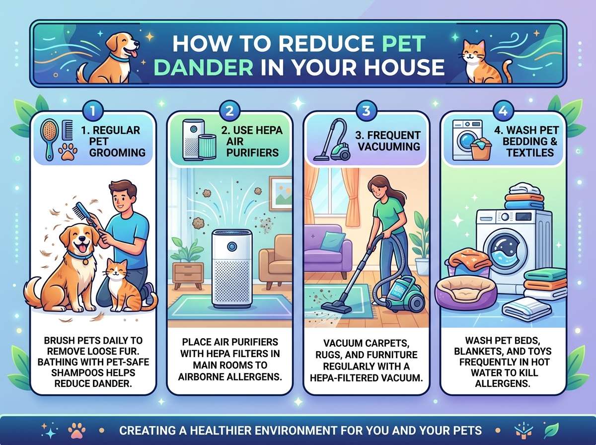 How to Reduce Pet Dander in the House