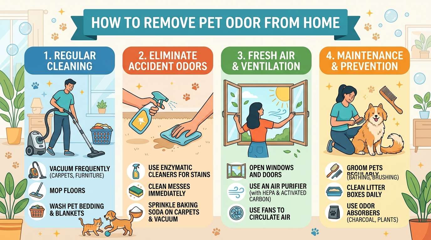 How to Remove Pet Odor from Home
