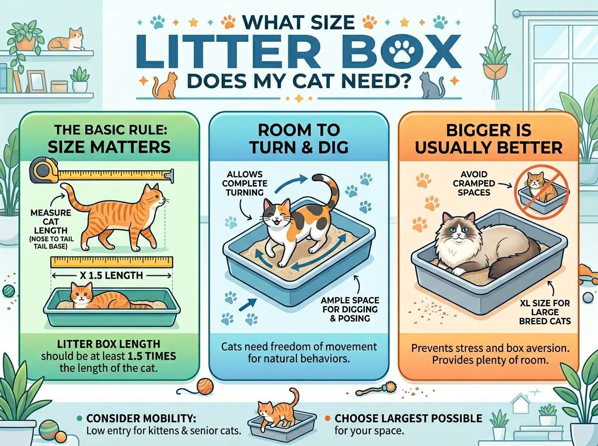 What Size Litter Box Does My Cat Need