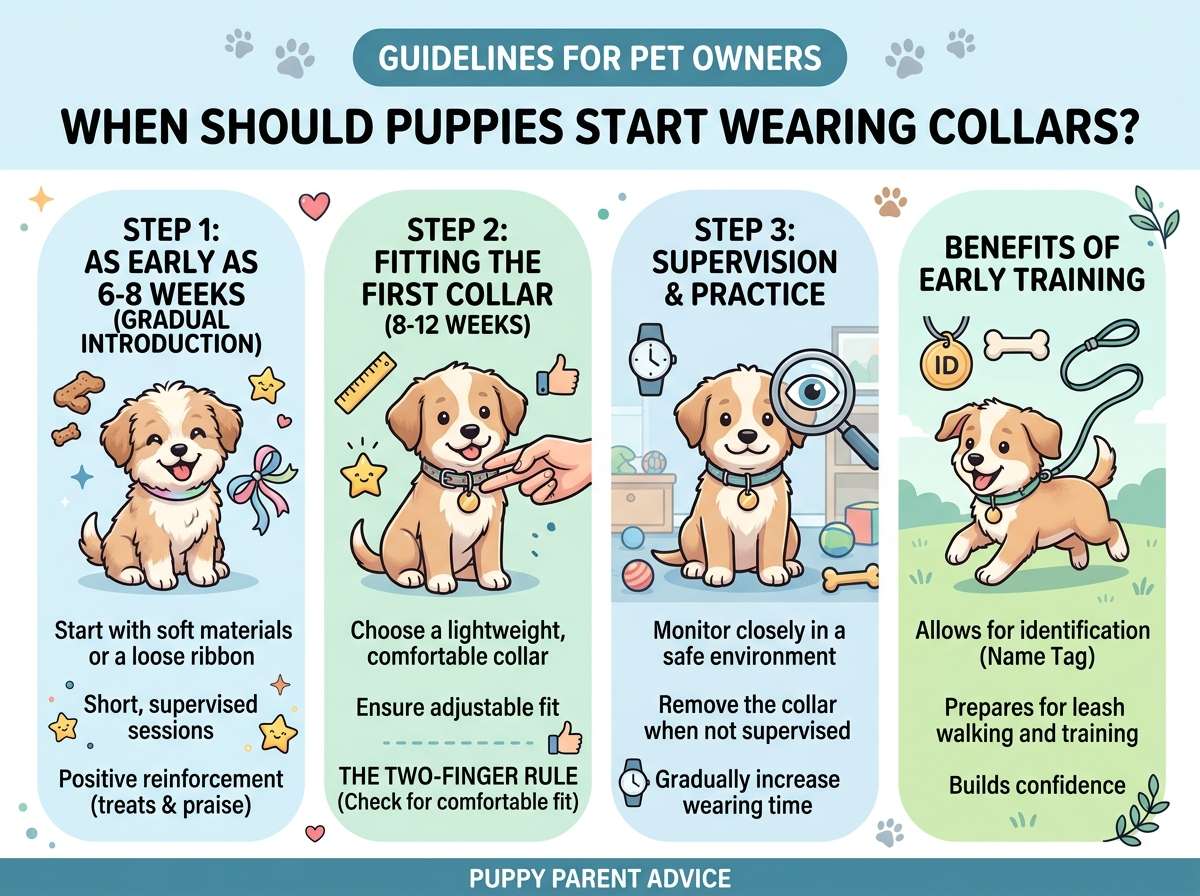 When Should Puppies Start Wearing Collars