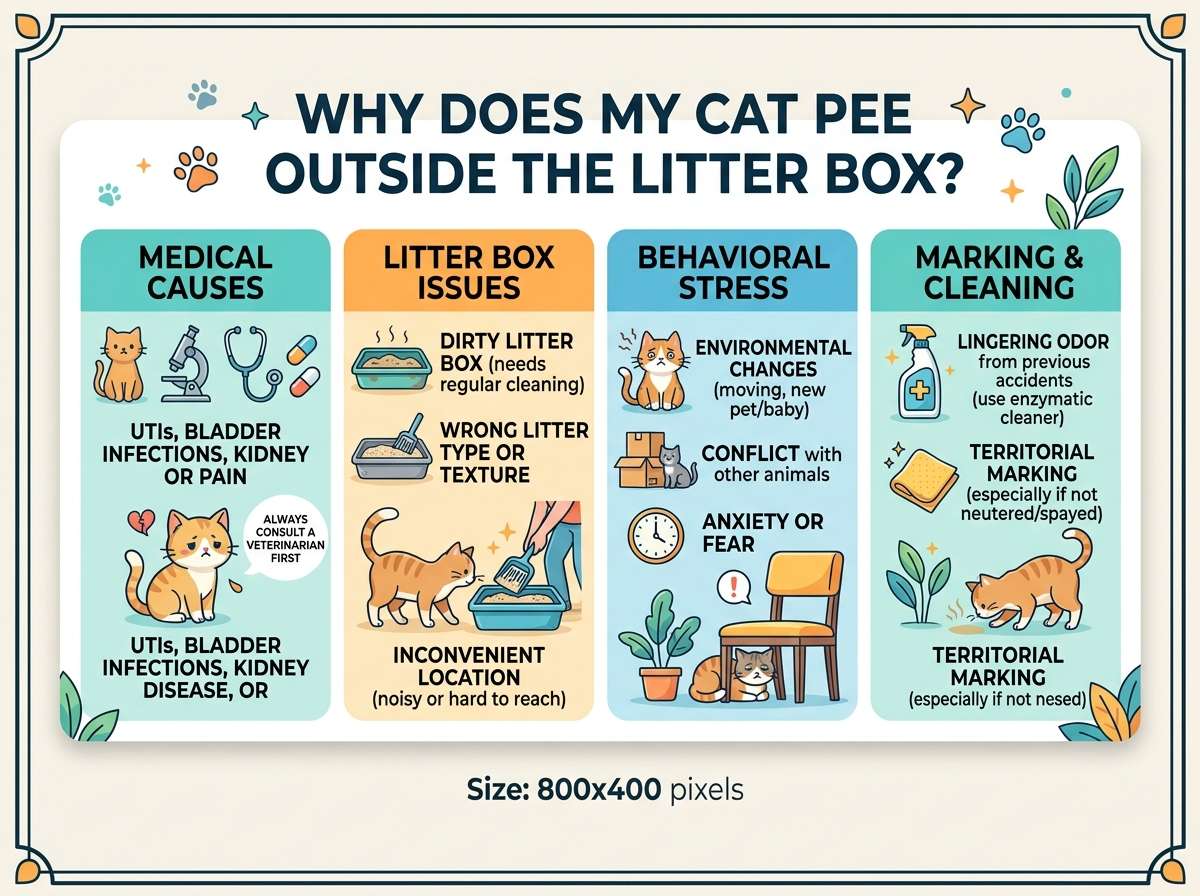 Why Does My Cat Pee Outside the Litter Box