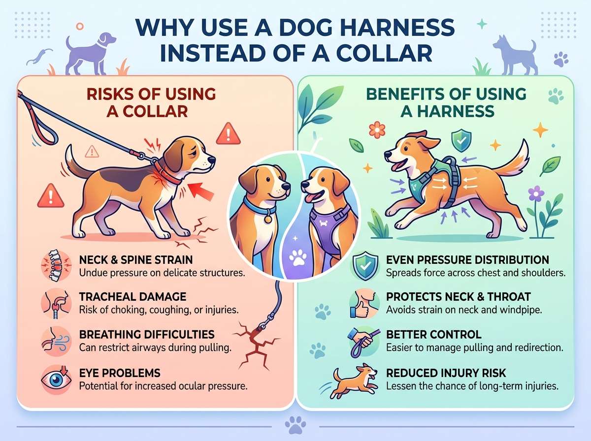 Why Use a Dog Harness Instead of a Collar
