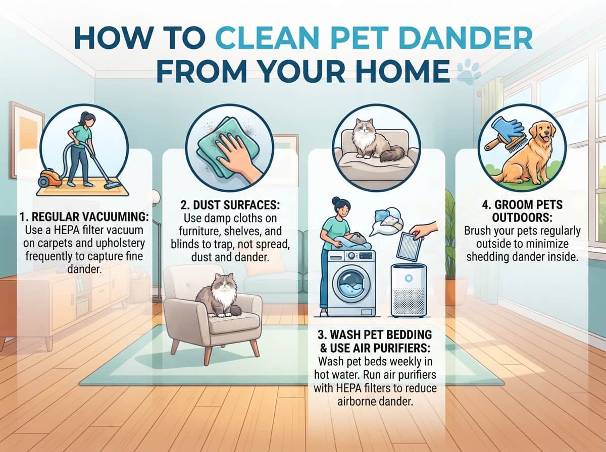 How to Clean Pet Dander from Your Home