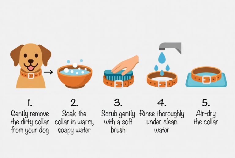 how to clean a dog collar