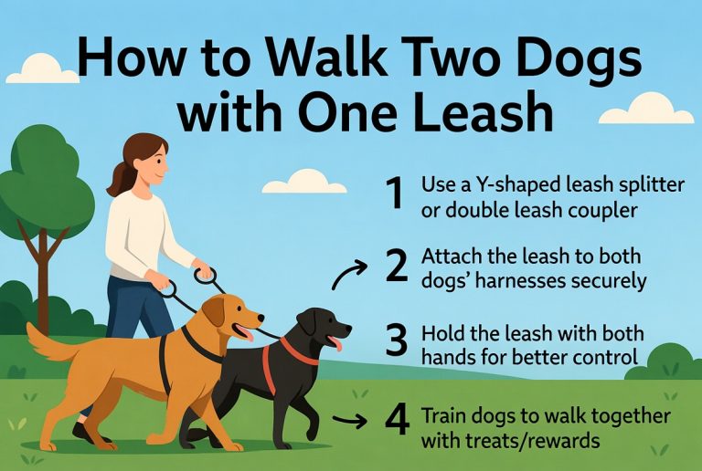How to Walk Two Dogs with One Leash