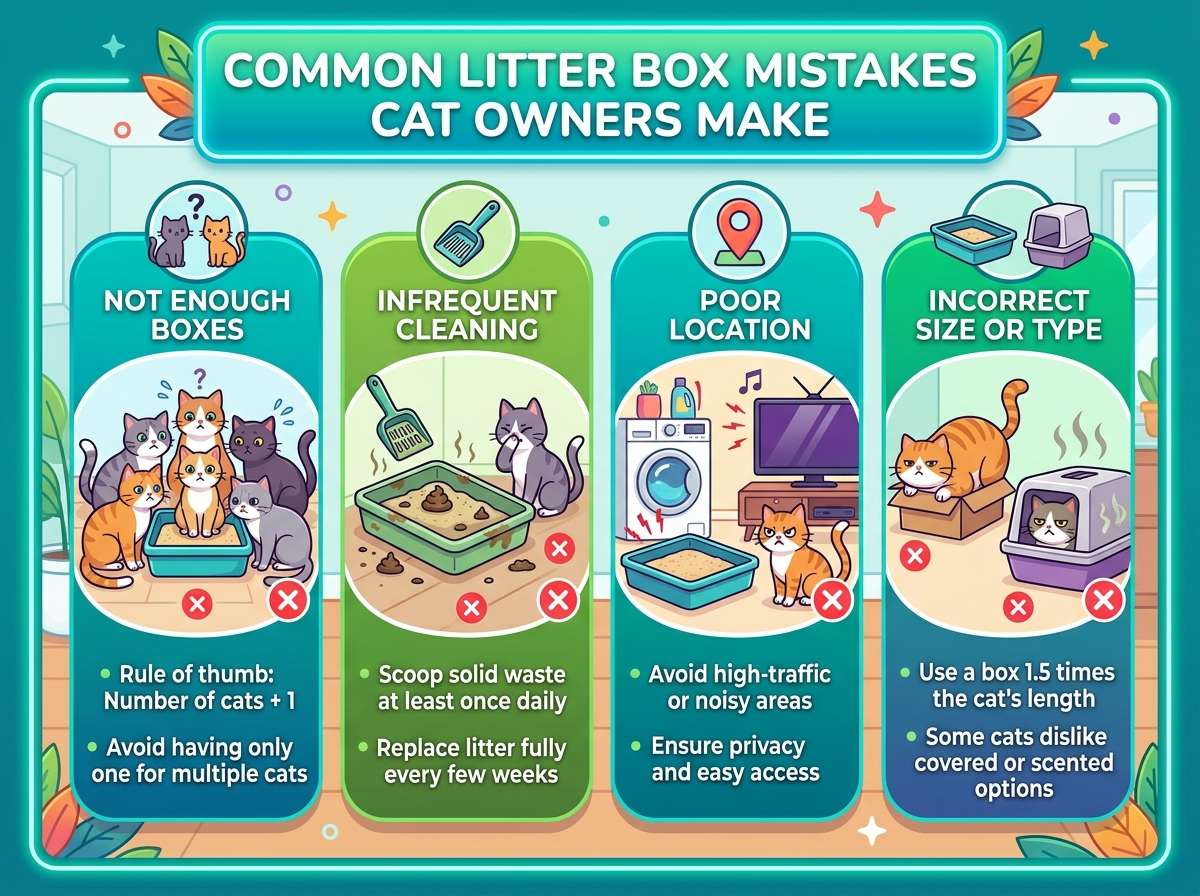 Litter Box Mistakes Cat Owners Make