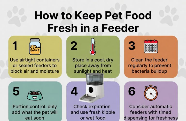 How to Keep Pet Food Fresh in a Feeder