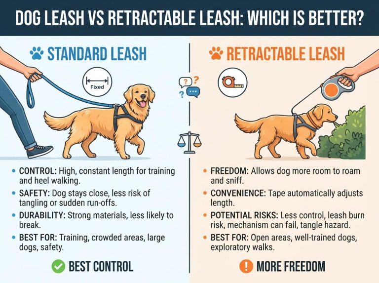 Dog Leash vs Retractable Leash