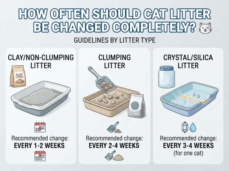 How Often Should Litter Be Changed Completely