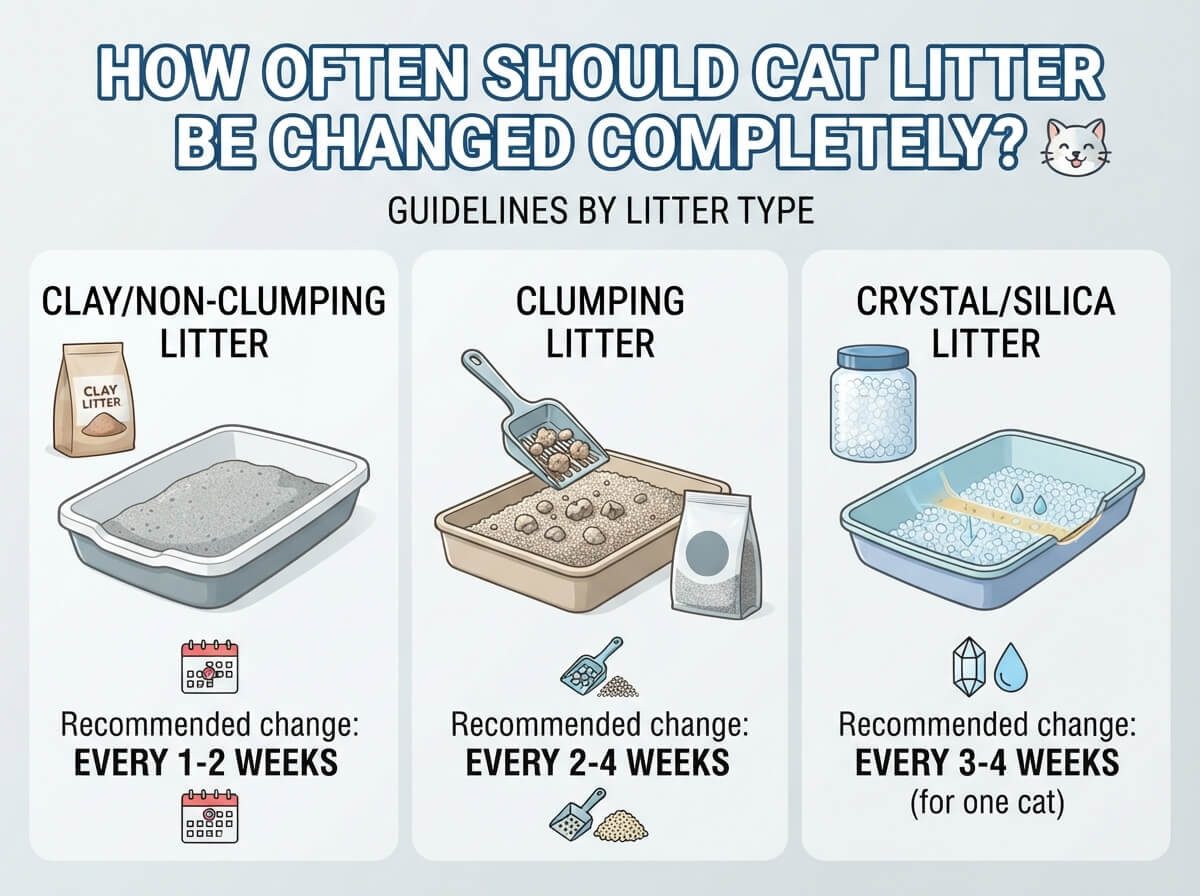 How Often Should Litter Be Changed Completely