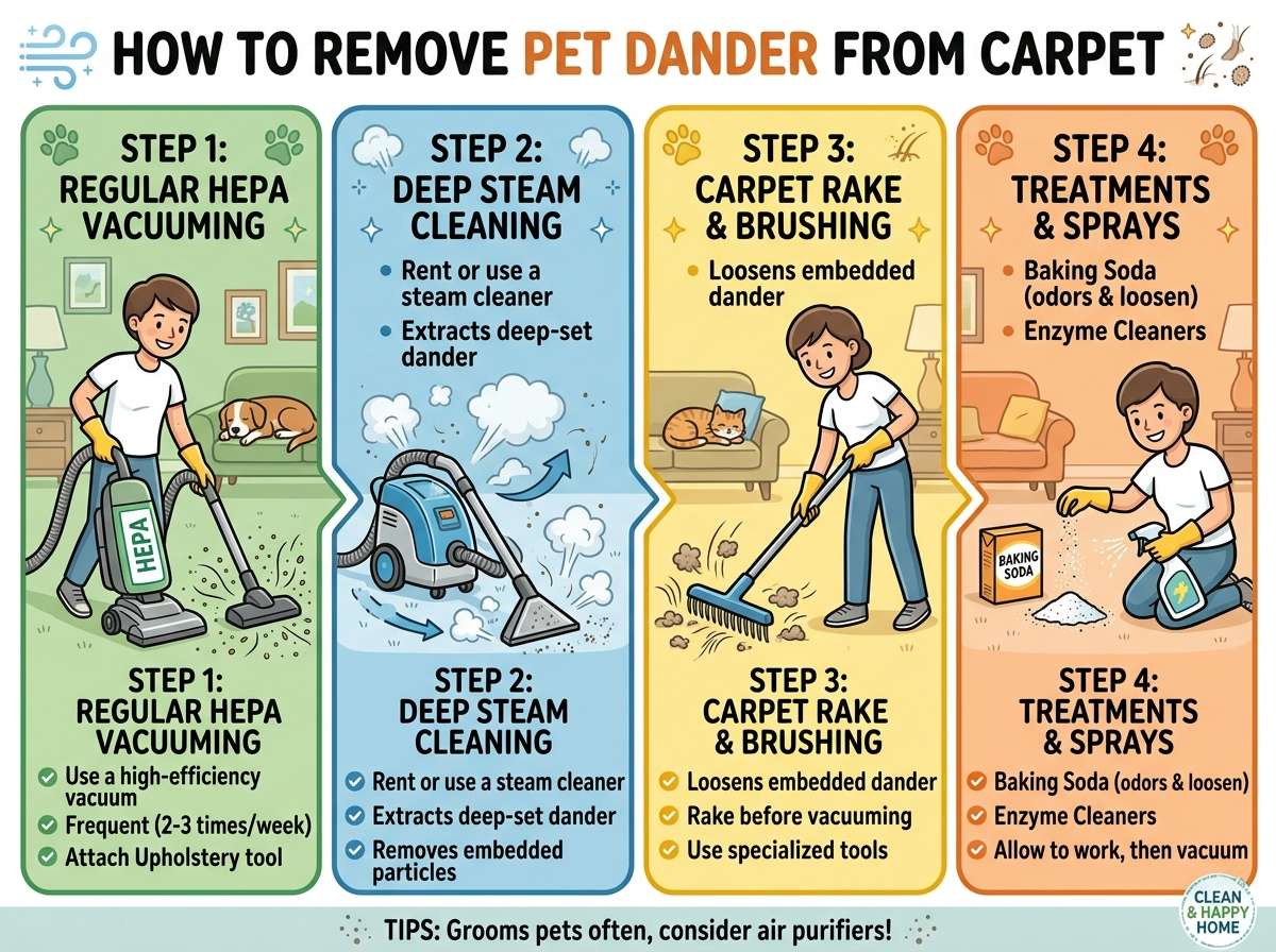 How to Remove Pet Dander From Carpet