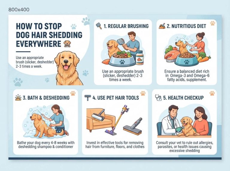 How to Stop Dog Hair Shedding Everywhere