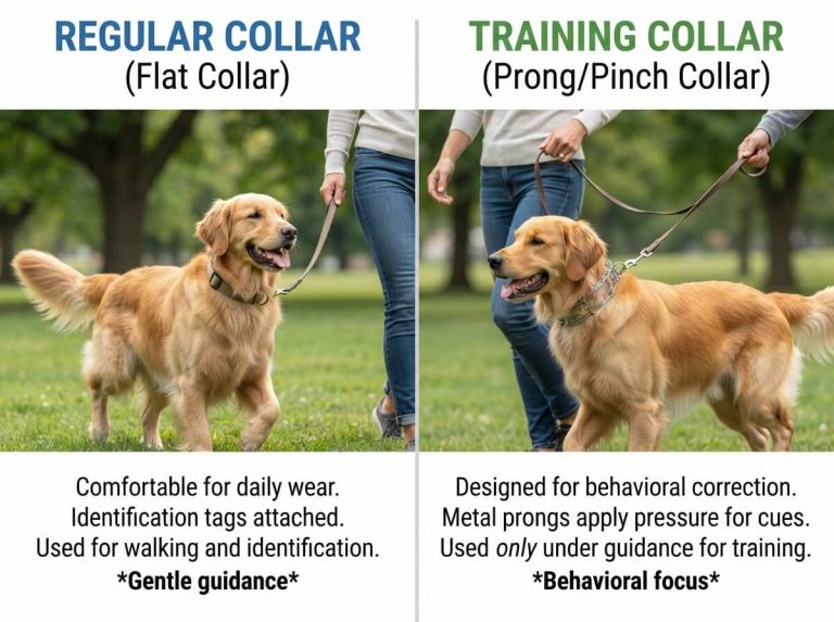 Training Collar vs Regular Collar