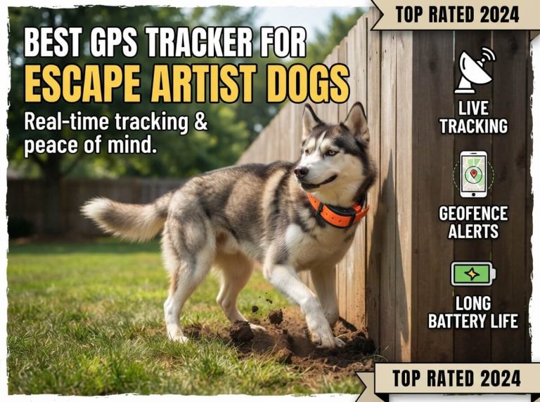 best gps tracker for escape artist dogs