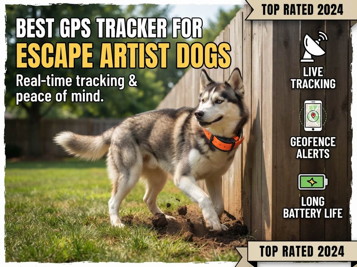 best gps tracker for escape artist dogs