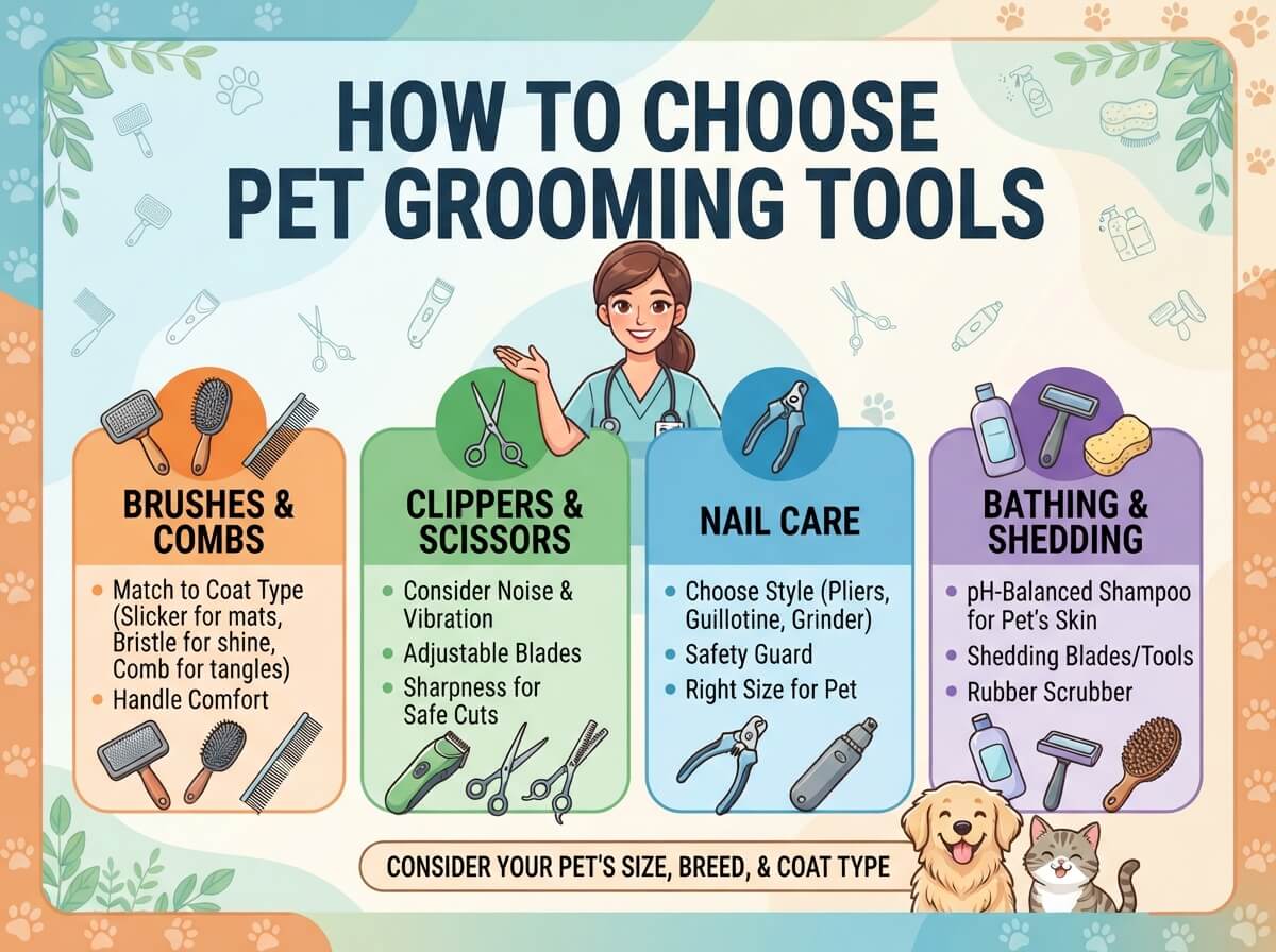 how to choose pet grooming tools